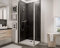 Schulte paroi de douche fixe à l’italienne 100 x 190 cm avec déflecteur 30 cm pivotant 180°, barre 122 cm incluse, profilé aspect chromé, montage gauche droite, verre de sécurité 5 mm transparent