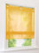 1er-Pack Raffrollo mit U-Haken Weiß Transparent Voile Ösenrollo Vorhang (BxH 120x130cm, Gelb)