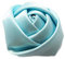 YYCRAFT Satin-Rose für Hochzeit, Brautstrauß, Basteln, 5,1 cm, Babyblau, 20 Stück