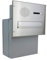 F-04 Edelstahl Mauerdurchwurf Briefkasten mit Klingel & Sprechsieb (Tiefe: 18-27 cm) - LETTERBOX24.de
