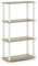 Furinno Turn-S-Tube, Scaffali senza Attrezzi, Rovere Sonoma (Sonoma Oak/White)