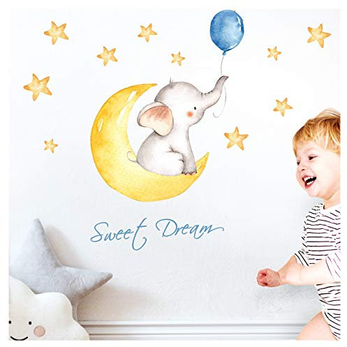 Little Deco Sweet Dream Elefant Mond & Sterne DL206-9