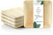 wisefood Palmblatt Teller - 25 Stück Einwegteller quadratisch 25 x 25 cm - biologisch abbaubares Palmblattgeschirr - kompostierbares Partygeschirr - Bio Einweggeschirr