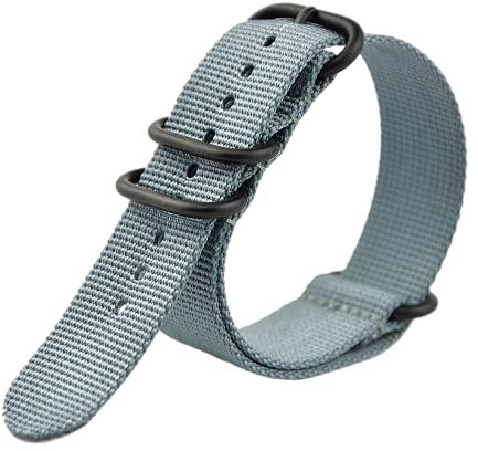Praetorian® DiverTec Extrem NATO/ZULU Armband Anthrazit 22mm PVD - Uhrenarmband - Taucherarmband