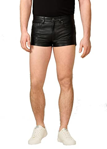 RICANO Ledershorts Old Shorts – Eleganter Slim Fit, Premium Rindsleder, atmungsaktive Fütterung
