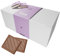Coffret de Chocolats - Boîte de 70 Carrés de Chocolat au Lait et Praliné à Déguster ou Offrir - 100% Pur Beurre de Cacao - Fabriqué en France - 350 Gr