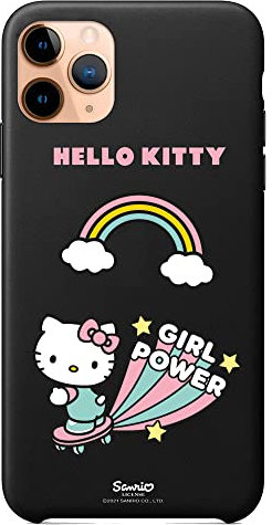 Schutzhülle für iPhone 11 Pro MAX Schwarz mit Hello Kitty Girl Power