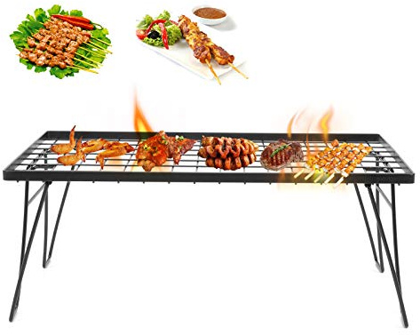 Alvinlite Folding Portable Grill Table for Camping - Camping Mini Foldable BBQ Table Portable Outdoor Barbecue Grill Draining Rack Accessories Mini
