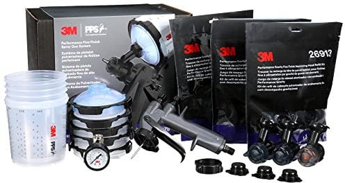 3M Performance Fine Finish Spray Gun System with PPS 2.0, 26978, black