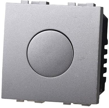 Interruttore Touch 2P 2M Timer, Compatibile Con Bticino Living Light, Occupa 2 Moduli/Posti (Grigio)