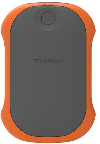 THAW Rechargeable Handwarmer and Power Bank, 10000mAh - For Winter Walks, Hiking, Camping, Outdoor Sports, Travel, Trekking