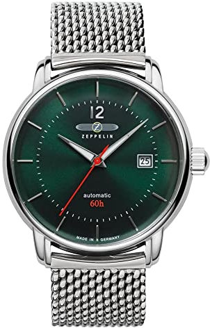 Zeppelin Herren-Uhren Analog Automatik One Size Silber 32023297