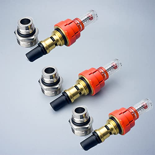 3pcs Underfloor Heating Manifold Flow Meter/Regulator Flow Meter for Water DN25 ABS+brass Working temperature: 0-95°