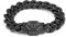 Philipp Plein Herren Armband Edelstahl Schwarz Hexagon, Länge: ca. 23 cm, PJ7AA01BL