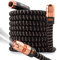 2024 Pocket Hose Copper Bullet AS-SEEN-ON-TV Expands to 75 ft Removable Turbo Shot Multi-Pattern Nozzle 650psi 3/4 in Solid Copper Anodized Aluminum Fittings Lead-Free Lightweight No-Kink Garden Hose