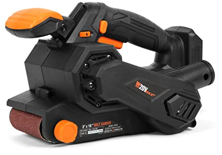 WEN 20418BT Ponceuse à bande sans fil 20 V Max, vitesse variable, portable et portable (outil uniquement – batterie non incluse)