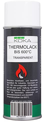 KOKA Thermolack Transparent bis 600 Grad Celsius 1 Stück (400ml)