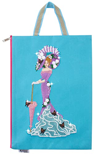 ISAKEN DIY Diamond Painting Tragetasche 5D Diamant Malerei Tasche Leinentasche Wiederverwendbar umweltfreundlich Einkaufstaschen Faltbare Einkaufstasche für Reisen Shopping Picknick