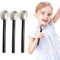 SMELEYOU Toy Microphone, Simulation Microphone, 4Pcs Party Microphone Props for Eurovision Song Contest Decoration Pretend Toy Silver Glitter Microphone for Fancy Dress Prop