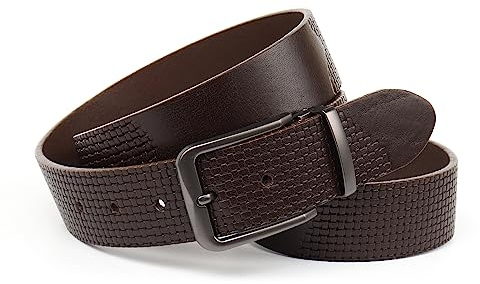 Anthoni Crown Unisex Damengürtel Gürtel, schwarz, 105