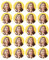 Sweetec personalisierte muffinaufleger rund mit eigenes photo zucker deko bilder topper fur Kuchen cupcake happy birthday esspapier hocjzeit taufe geburstag glutenfreie (5cm Ø (20er Pack))