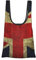 FLYIFE Kunst Gitarre Muster Gedruckt Schulter Einkaufstasche Für Frauen, Faltbare Einkaufstasche Langlebig Und Wasserdicht Shopper Taschen, Union Jack Design, Einheitsgröße