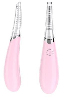 Ipetboom Usb Piegaciglia Elettrico Riscaldato Curler Per Occhi Senza Strumento Di Bellezza Portatile Rosa Con Ricarica e Protezione Da Surriscaldamento