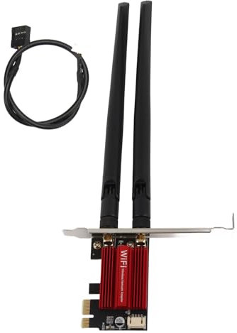 MUNEFE 7260AC Pro PCIE WiFi Card, 2.4GHz 5GHz Dual Antenna WiFi Adapter Network Cards, 1200Mbps PCIE X16 Expansion Card for PC