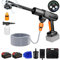 652PSI Cordless Pressure Washer - 2×15000mAh, 6-in-1 Nozzle & 6m Hose, 3 Water Sources(Tap/Bucket/Bottle), w/Hose Filter & Soap Bottle, Portable Power Washer for Car/Garden/Home