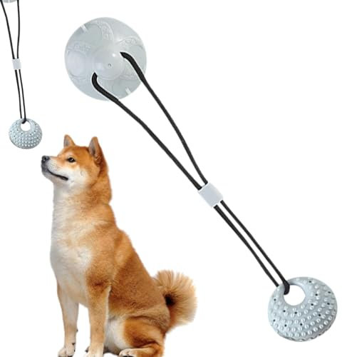 Juguete para Masticar para Perros, Juguete con Cuerda para Tirar con Ventosa para Mascotas | Juguete interactivo para perros - Juguete para la dentición de mascotas, juguetes de enriquecimiento para c