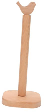 Support De Stockage De Mouchoirs en Bois pour Salle De Bain Cuisine Et Bureau - Distributeur Pratique De Papier Toilette Et Essuie-Tout Beige 34X13X13Cm