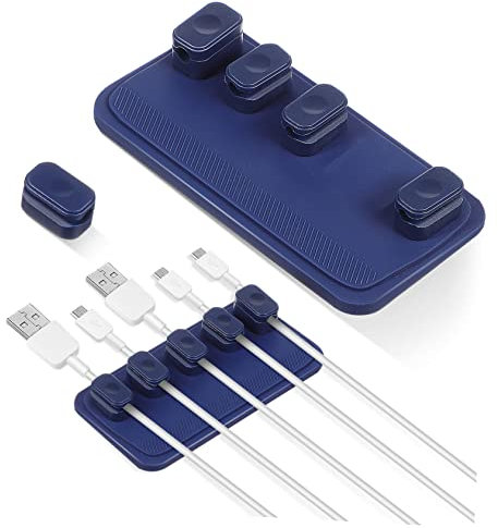 MERRYHAPY 2sätze Magnetischer Kabelhalter Für Schreibtisch Kabelmanagement-organizer Beweglichen Und Abnehmbaren Magnetclips Zur Ordnung Und Netzwerkkabeln