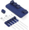 MERRYHAPY 2 Sätze Drahtfixierer Magnetisches Kabelmanagement Kabelhalter magnetisch Drahtseil schreibtisch kabelhalter kabelhalterung Kabelhalter Schreibtisch Kabel-Organizer Kieselgel