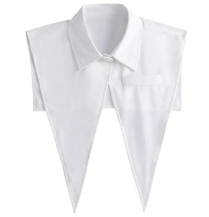 Hkfgdjdl Châle de fête, faux col à revers pour femme et fille, élégant col amovible, faux col, chemisier, haut de chemise, châle, pull, accessoires