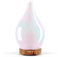 Porseme Aroma Diffuser 150ml, Handgeblasen Glas Diffuser für Ätherische Öle,Luftbefeuchter mit Timer Ultraschall Cool Mist Leise,7 Arten LED Lichtfarben,Auto Power-Off BPA Frei für Wohnung(White Jade)