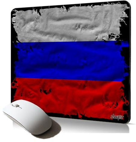 Tapis de Souris Souple Drapeau Russie Russie Mouse Pad Original imprimé en France antiderapant et Durable PC Portable