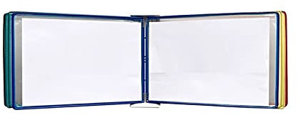 Wandmontiertes Poster-Display für Daumenkinos, Aktenordner A3, Wandordner, A3 [16,53 Zoll × 11,69 Zoll], 20 Hüllen(Color)