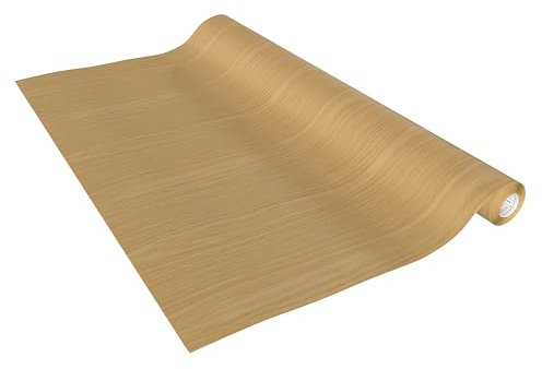 Vénilia Klebefolie Deco Standard, Eiche Cottage Holzoptik, 67,5 cm x 2 m, selbstklebende Möbelfolie, Dekofolie, Küchenfolie, Tapete, PVC ohne Phthalate, Made in EU