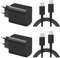 2 Pack 45W USB C Chargeur Mur Super Rapide Bloc de Charge pour Samsung Galaxy S24 Ultra/S24/S24+/S23/S23+/S23 Ultra/S22+/S22 Ultra,Note 20/10/9/8/A73/A53/A52/S10 et câble 1.8M