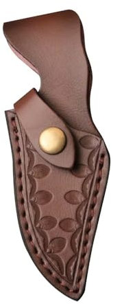 DONGKER Leder Messer Scheide, 6,3 Zoll Gerade Messerscheide, Messertache für Gürtel mit Gürtelschnalle für Messer mit 7,5 cm Klingenlänge und 3,5 cm Breite
