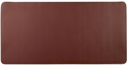 SPRINTIS Schreibtischunterlage 80 x 40 cm, dunkelbraun, rutschfest, abwischbar und langlebig, edles Design aus hochwertigem PU-Leder für Büro und Zuhause