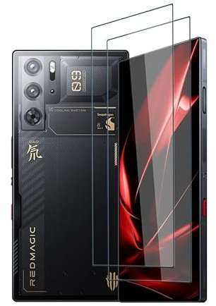 Rcokas Schutzfolie für Panzerglas ZTE nubia Red Magic 9 Pro Displayschutz [2 Stück][Anti-Kratzen][9H][HD Displayschutzfolie] für Schutz ZTE nubia Red Magic 9 Pro 5G Folie Screen Protector
