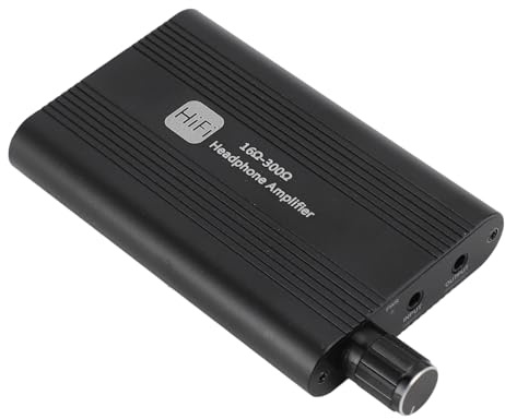 Kopfhörerverstärker mit Wiederaufladbarem Batterie 2-Bühnen-Verstärkungsschalter Klare Stereo-Klangqualität 16 Bis 300 Ohm, Tragbarer Kopfhörerverstärker für Musikliebhaber Im Rahmen des Gehens
