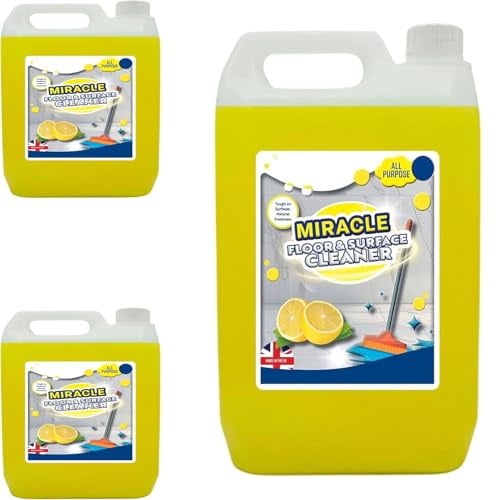 2.5 Litre Lemon Interior & Exterior Floor Cleaner | Concentrate Formula Ideal For All Surfaces