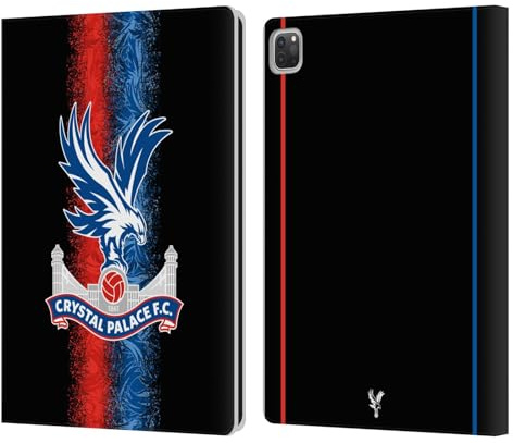 Head Case Designs Offizielle Crystal Palace FC Third 2024/25 Wappen-Set Leder-Wallet-Hülle Kompatibel mit Apple iPad Pro 12.9 2020/2021/2022