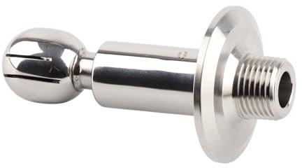 KIMISS Sfera Spruzzata, Pulizia del Serbatoio CIP Rotante 1,5 Pollici Tc X 1 2 Pollici di Cilindri in Acciaio Inossidabile MNPT,5 e 2 Raccordi Idraulici Fissi G Equipaggiamento