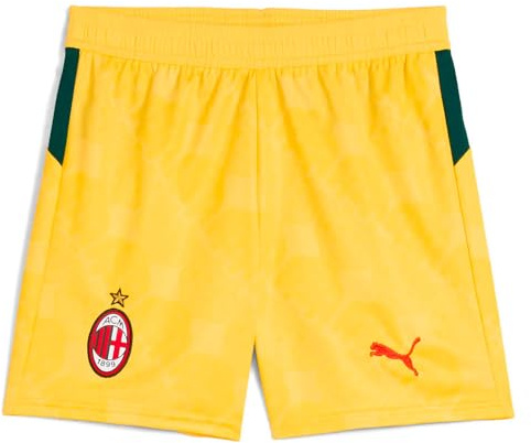 Pantaloncini bambino AC Milan Third per la stagione 2025/26, Rosso e nero., 6 anni
