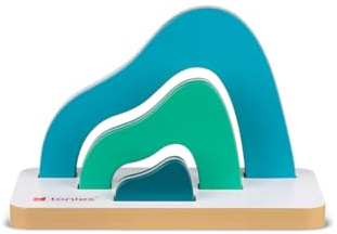 tonies® Mini Standregal Berg – Kompakte magnetische Aufbewahrung für bis zu 25 Figuren, Werkzeugloser Aufbau, Anthrazit/Natur