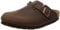 Birkenstock Boston 860133, Zoccoli unisex adulto, Pelle, Marrone (Habana), EU 42 (stretta)