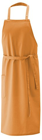 Exner Latzschürze, Schürze 100x80 cm LxB in Terracotta und per Halsband 3x verstellbar via Knopf